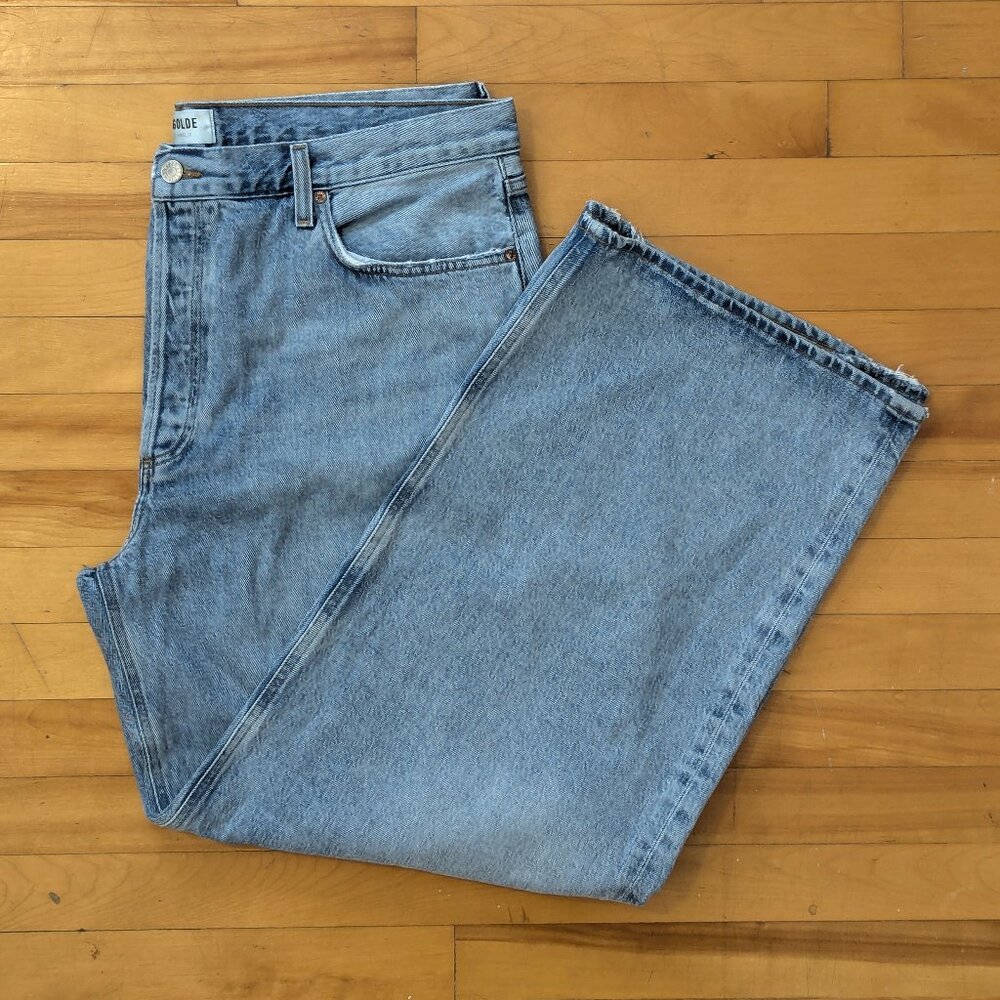 Agolde Light Blue Straight Leg Jeans